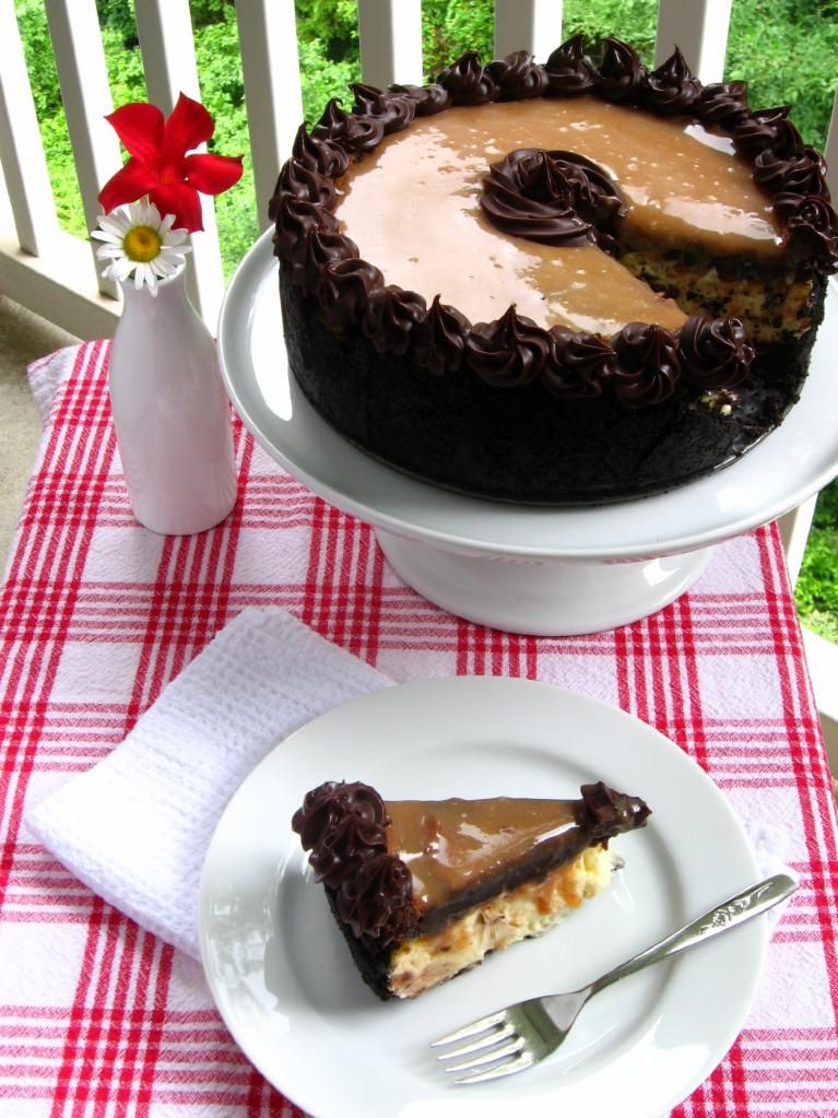 Caramel Fudge Brownie Cheesecake Willow Bird Baking